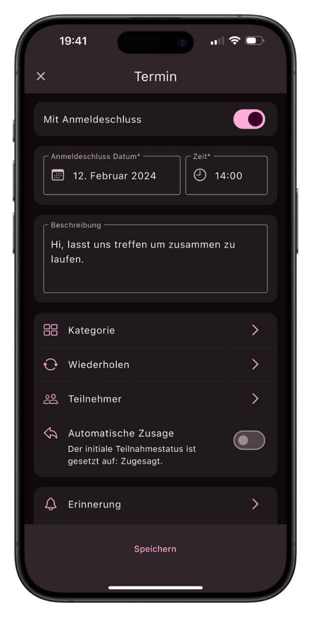 Screenshot der berschriebenen Funktion