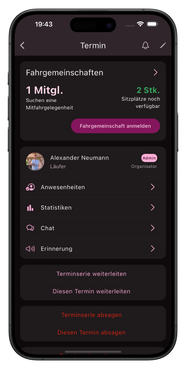 Screenshot der berschriebenen Funktion