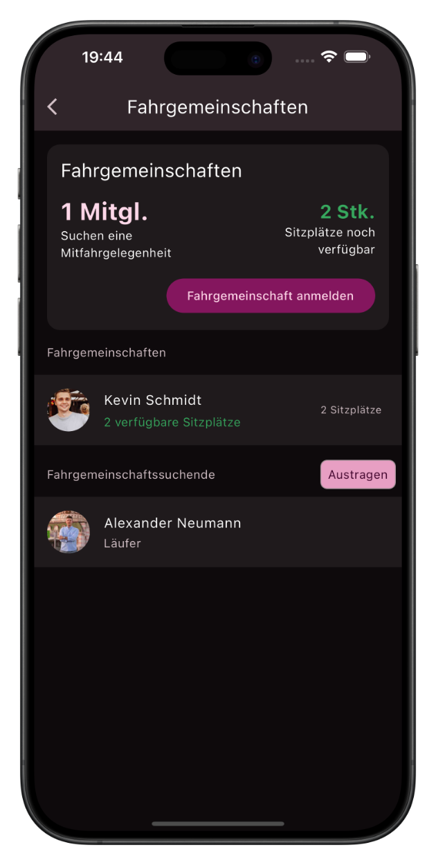 Screenshot der berschriebenen Funktion