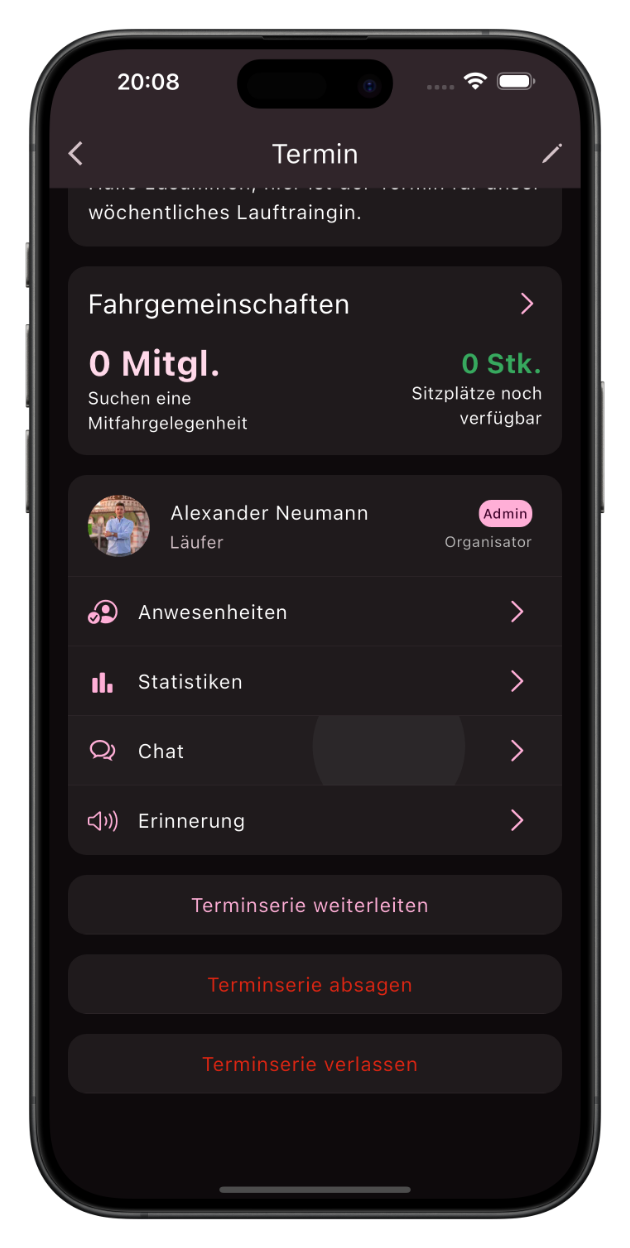 Screenshot der berschriebenen Funktion