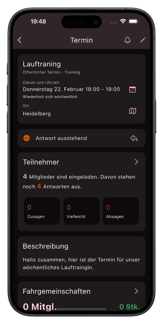 Screenshot der berschriebenen Funktion