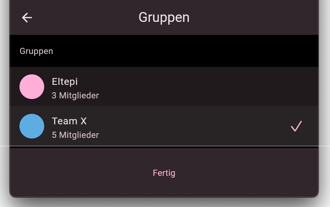 Eingabemaske um eine Einladung zu erstellen
