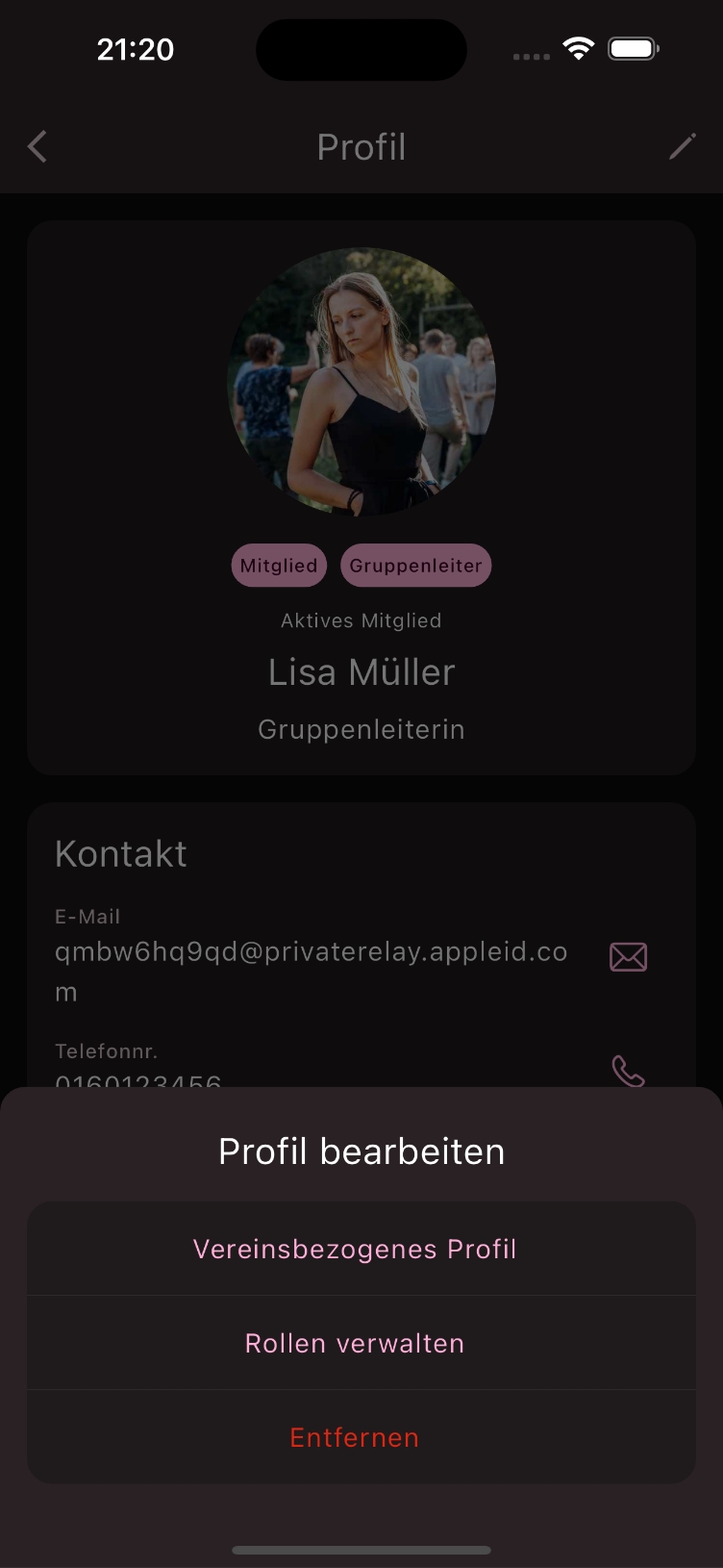 Mitglied entfernen