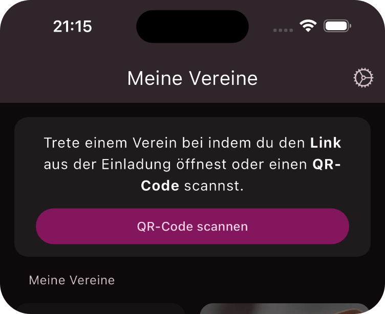 Einstellungen Taste