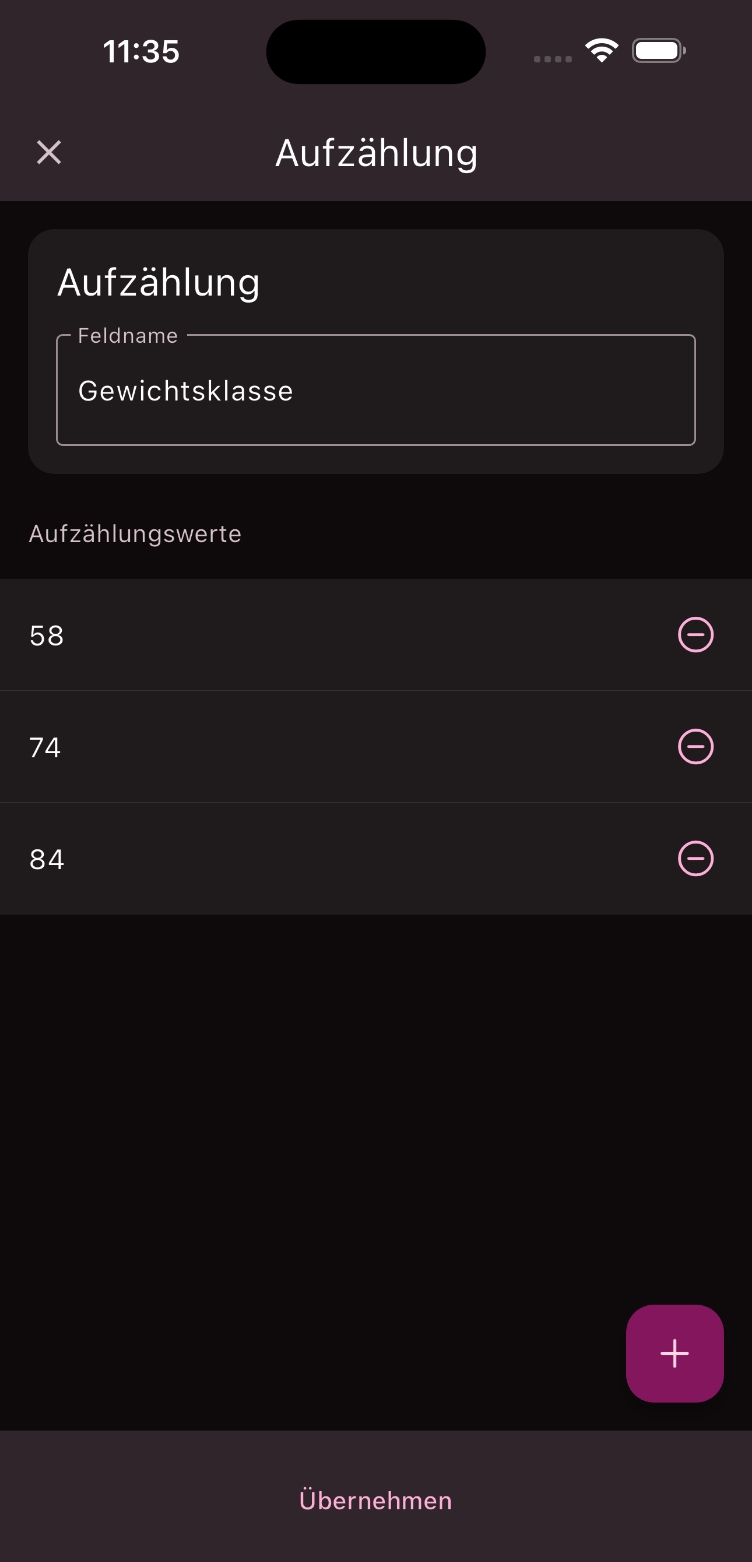 Aufzählungs Datentyp